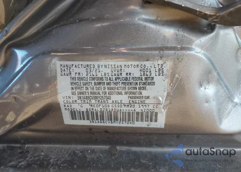 2021 Nissan Sentra Sv Xtronic Cvt from USA, damaged, VIN 3N1AB8CV8MY257040